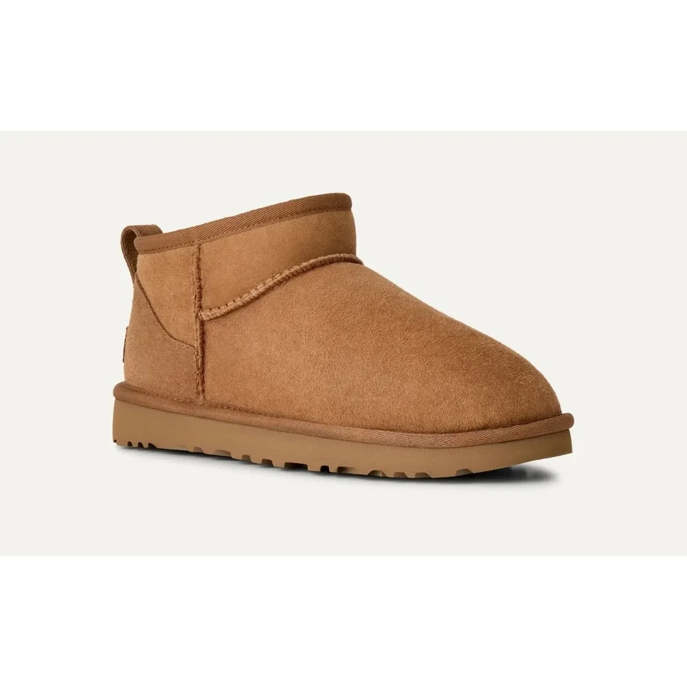 Size‎ 5 - Women's UGG Classic Ultra Mini Boots Chestnut Shearling NEW